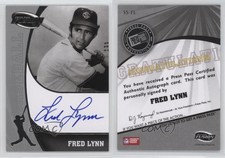 2009 Press Pass Fusion Signatures Silver Fred Lynn #SS-FL Auto