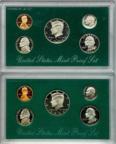1994-S / 1996-S Proof Set U.S. Mint- No Box No COA No Quarters Cover