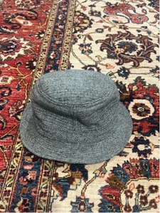 Vintage Stetson Fedora Tweed Black Multi Color Plaid Design Wool Blend - Picture 1 of 6