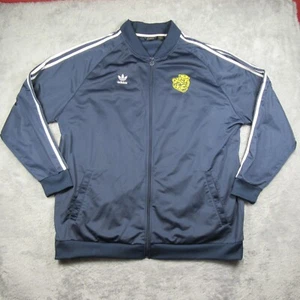 Adidas Michigan Wolverines Track Jacket Blue Size 3XLT College Vault Rare 2011 - Picture 1 of 11