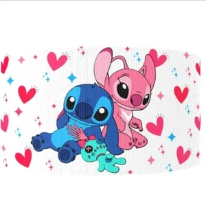 1.5 INCH Stitch GROSGRAIN RIBBON Hair Bow Supplies 1241259 Cartoon Alien - Picture 1 of 2