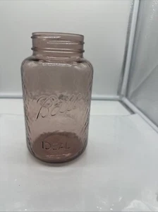 Ball Ideal Collector’s Edition Amethyst Purple Rose Dimple Glass Mason Quart Jar - Picture 1 of 7