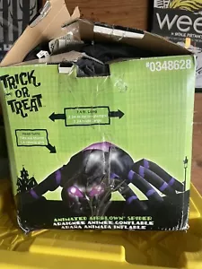 GEMMY Trick or Treat 7,4’ aufblasbare Spinne Halloween 0348628 - funktioniert - Bild 1 von 7