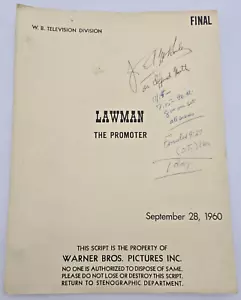 LAWMAN / Howard Browne 1960 sceneggiatura televisiva, John Russell & Peter Brown "The Promoter" - Foto 1 di 15