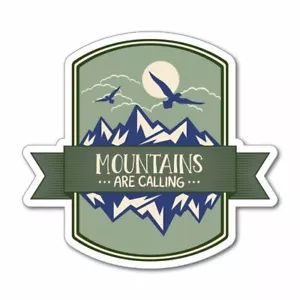 Mountains Are Calling Sticker Decal Camping Campervan Adventure Outdoors Travel - Picture 1 of 5