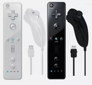 Remote Wiimote Nunchuck Controller Set Combo for Nintendo Wii/Wii U Game Console - Picture 1 of 4