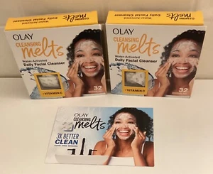 Olay Face Cleansing Melts with Vitamin C - 32ct Lot of 2 Total 64 - Picture 1 of 3