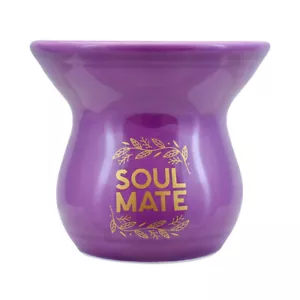 Mate Becher Keramischer Cebador Pepita Lila - ca. 200 ml - Bild 1 von 3