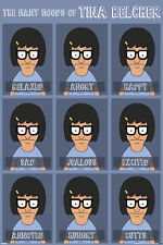 BOB'S BURGERS MOODS OF TINA 24X36 POSTER TV CARTOON LINDA TINA GENE LOUISE NEW!!