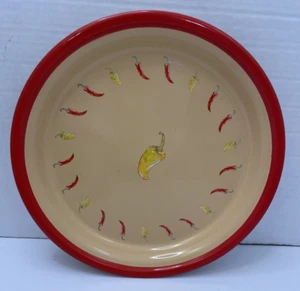 Vintage Marmor Canyon Salsa Paprika 12,5" Emaillegeschirr Servierplatte Tablett-NEU - Bild 1 von 4