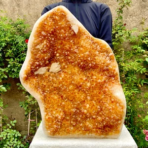 52.24LB Large Natural Citrine cluster mineral specimen quartz crystal healing - Picture 1 of 20