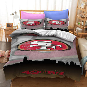 San Francisco 49ers Fan Quilt Cover 3PC Bedding Set Duvet Cover Cover Pillowcase