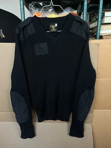 Vintage Citadel Uniform Military Pullover Sweater Men's Size 48 Virgin Wool - Picture 1 of 16