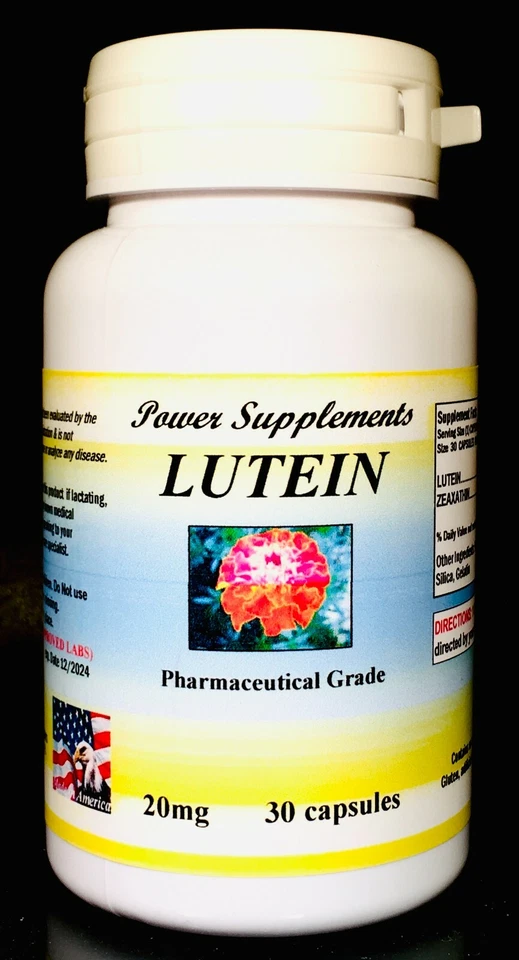 Luteína 20mg +Zeaxantina ~ 30 a 90 (3x30) cápsulas. - Imagem 1 de 2