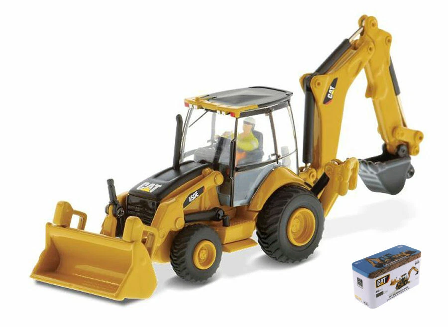 Cat 450E Backhoe 1:87 Model DIECAST MASTERS - Immagine 1 di 1
