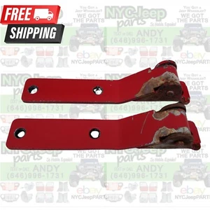 87-95 Jeep Wrangler YJ Rear Tailgate Door Hinges Red Hinge OEM - Picture 1 of 16