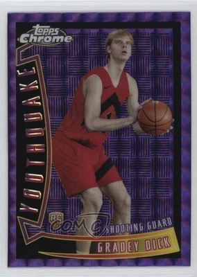 2023-24 Topps Chrome Youthquake Purple Geometric Refractor Gradey Dick Rookie RC - Image 1 of 2