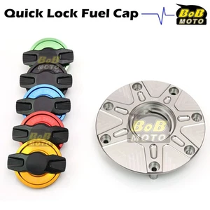 TITANIUM FCR Quick Lock Fuel Cap For Honda CBR 954 RR 02-03 - Picture 1 of 9