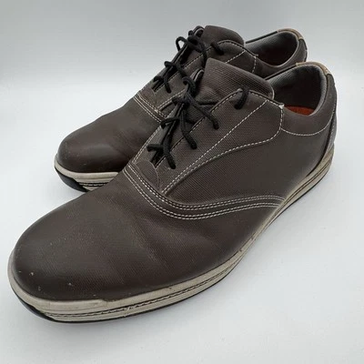 Zapatos de golf Footjoy Contour Series para hombre 11,5 M cuero marrón sin clavos informales Foto 1 de 4