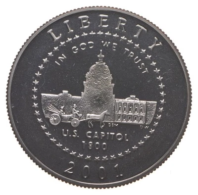 2001 Proof US Capitol Visitor Center Commemorative Half Dollar *1566 - Image 1 of 3