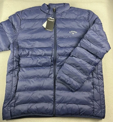Chaqueta de golf CALLAWAY para hombre acolchada acolchada con cremallera completa talla grande azul pavo real nueva con etiquetas Foto 1 de 4