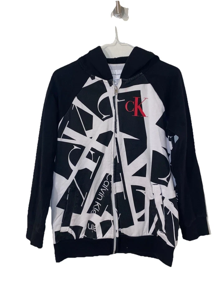 Calvin Klein Jeans Jogging SetBoys Blackwhir Red Full Zip Size L 14/16 - Image 1 of 4