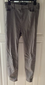 Pantalones de mezclilla Liverpool Los Angeles - Gris tiro alto al tobillo - Talla 6/28 - Imagen 1 de 6