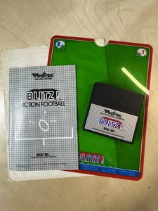 Vintage 1982 Blitz! Action Football Vectrex Game Cartridge - Manual - Overlay - Picture 1 of 3