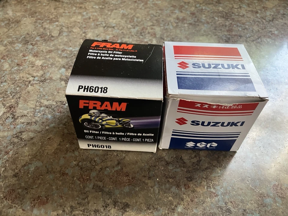 TWO OIL FILTERS FOR SUZUKI BOULEVARD 1500 C90T VL1500 2013-2017 VL1500BT VL1500T - Image 1 of 1