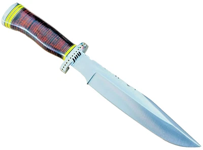 Cubiertos de impacto hechos a medida cuchillo Bowie de 13" hechos a mano cuchillos raros caseros Foto 1 de 4