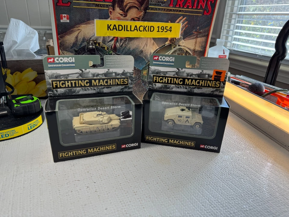 CORGI - DIECAST FIGHTING MACHINES - MI ABRAMS TANK & HUMMER -NEW💥T1489 - Image 1 of 4