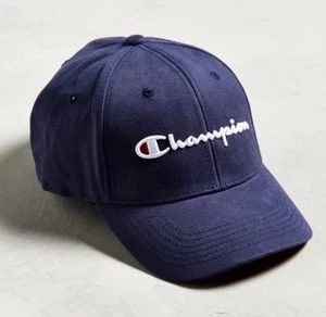 CHAMPION CLASSIC TWILL STRAPBACK HAT NAVY ONE SIZE ADJUSTABLE STRAP - Picture 1 of 4