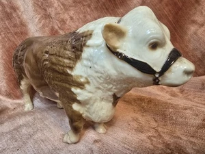 SELTEN Breyer GLÄNZEND Hereford PUDELSCHNITT GROSS 10"X 6" SELTENSTE BREYERS VORMARKIERUNG - Bild 1 von 19