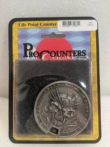 Metal Life Point Counter - Reaper ProCounters Black Skull - Talisman of Darkness - Picture 1 of 4