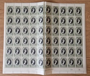 Gibilterra QEII 1953 Incoronazione SG144 foglio completo di 60 inc. SG144a MNH - Foto 1 di 3