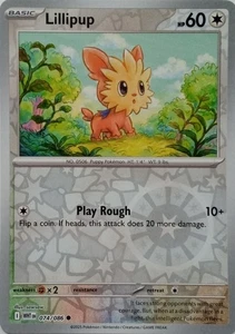 074/086 TARJETA POKEMON LILLIPUP REVERSO HOLO BLANCO FLARE - Imagen 1 de 1