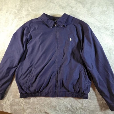 Polo Ralph Lauren Jacket Mens 2XL Navy Bi-Swing Zip Lined Lightweight - Image 1 of 4