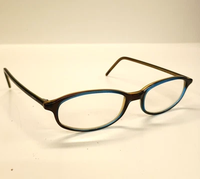 范思哲意大利眼镜框仅 Mod V68 COL A86 48 16 蓝色橄榄色 — 第 1/4 张图片