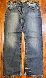 BKE Justin Regular Fit Bootcut Jeans Gr. 38R Schnalle Medium Dark Tinted Wash - Bild 1 von 11
