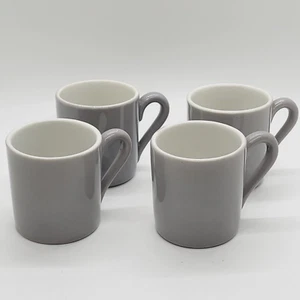 Mayer China Set of 4 Expresso Cups - #157 Gray  Made in Beaver Falls PA   USA - Picture 1 of 5