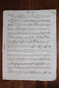 ✒ ca.1810 handschriftliche Partitur - Amédée RASETTI Opus 13 - Bild 1 von 1