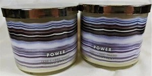 Bath Body Works Candle POWER Scented 3-wick Jars Lot of 2 Wax Woods Tonka Pepper - Picture 1 of 5