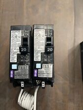 Two Siemens Q120Df 20-Amp Afci/Gfci Dual Function Circuit Breaker Plug