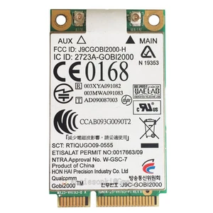 HP 2540P 2740P 8440P 8440W 8540P 8540W GOBI2000 WWAN Mobile Broadband 3G Karte - Bild 1 von 4