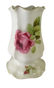 Vintage RS PREUSSEN Porzellan BEMALT ROSA ROSEN HUTNADELHALTER - Bild 1 von 10