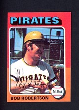 1975 Topps Mini # 409 Bob Robertson Pittsburgh Pirates - ID040