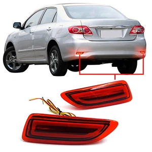 Red LED Rear Bumper Tail Light reflector Brake Lamp for TOYOTA COROLLA 2011-2013 - Picture 1 of 10