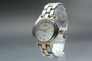 Vintage 1994 [Exc+5] Seiko Dolce 5E31-6F00 Roman MOP Quartz Herrenuhr aus Japan - Bild 1 von 10