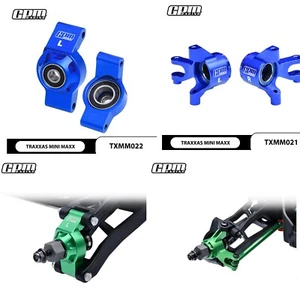 Aluminum 7075 Front steering carrier+rear hub for TRAXXAS MINI MAXX 107154-1 - Picture 1 of 28