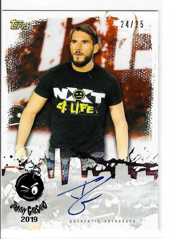 Johnny Gargano 2020 Topps WWE NXT Authentic Autograph Card # JG-19 24/25 - Image 1 of 1